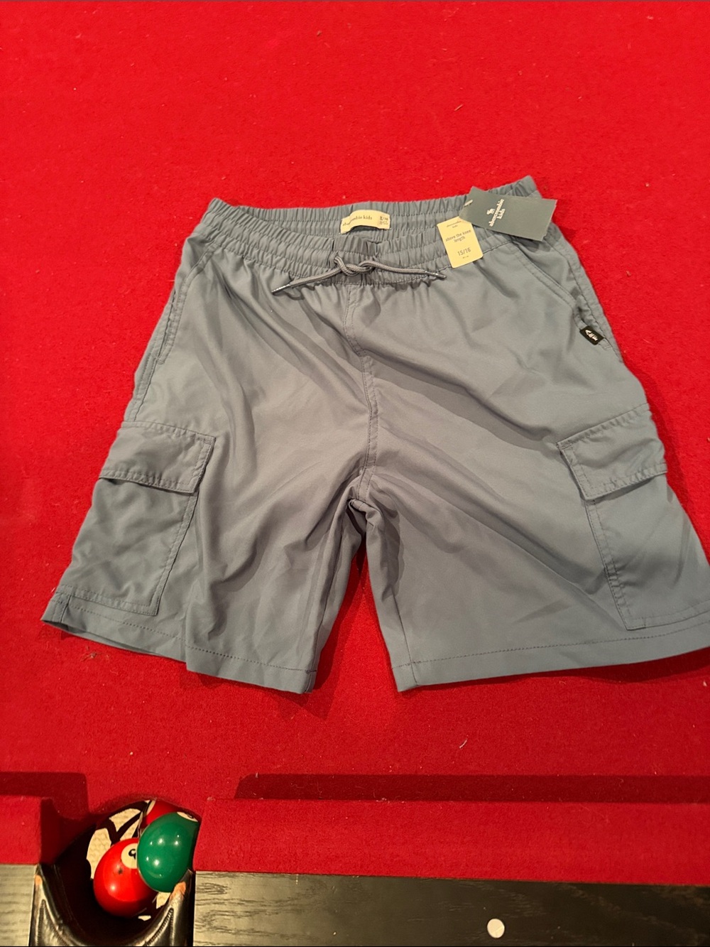 abercrombie kids Light Blue Cargo Shorts
